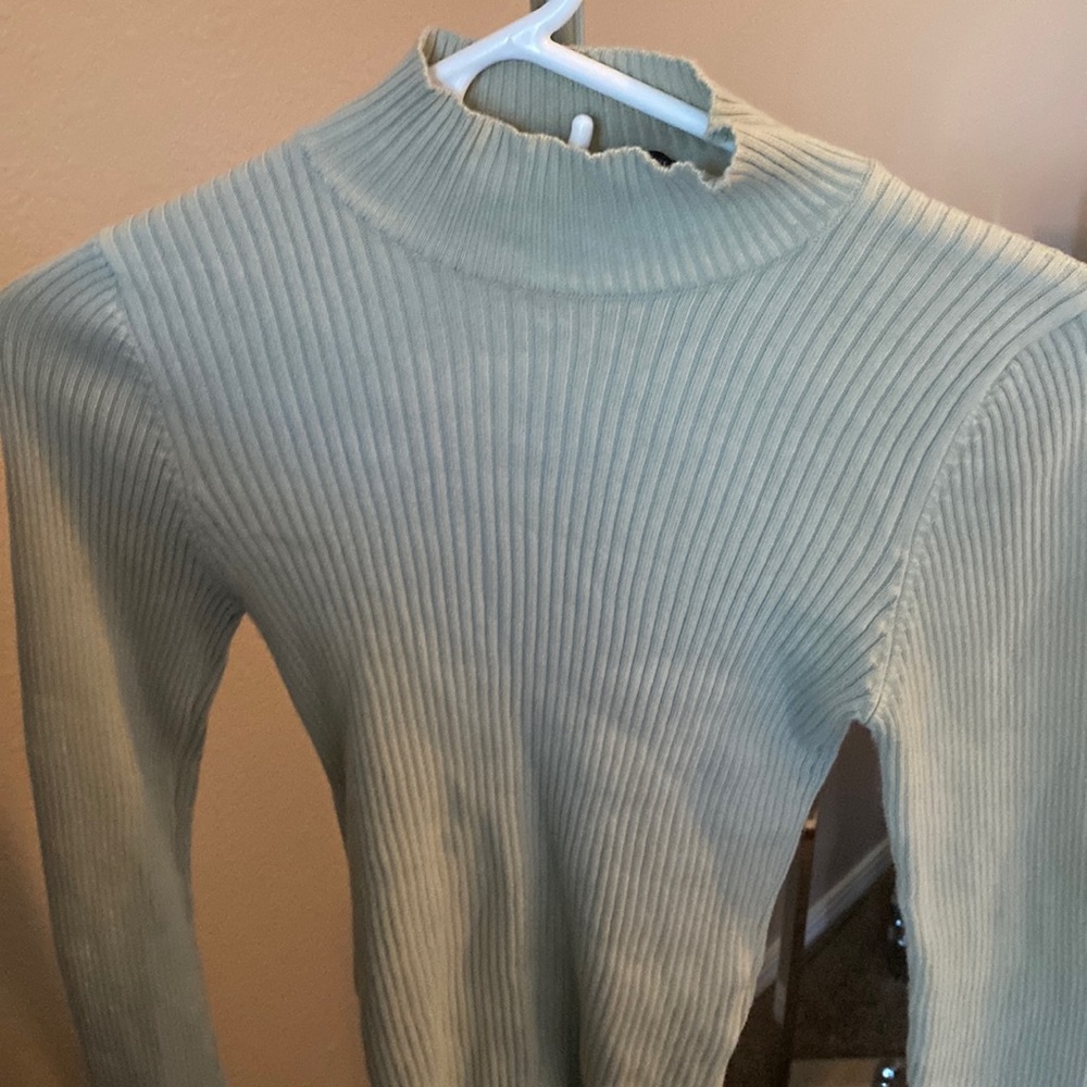 Sage green turtle neck - Brandy Melville